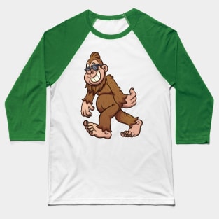 Bigfoot walking Baseball T-Shirt